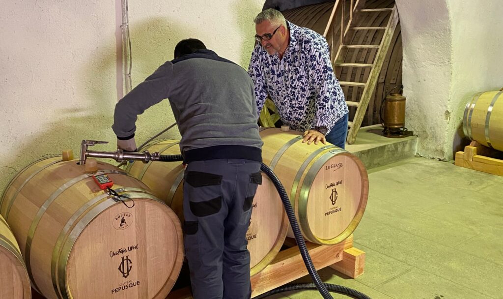 Mise en barriques Château Pépusque - Vins du Minervois La Livinière